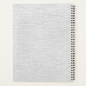 Monogramme Rustique Gris Linge Élégant Script (Dos)