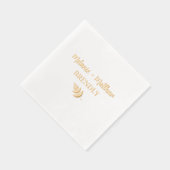 Monogramme Rustique Lettré À La Main Noms Or Moder (Droite)