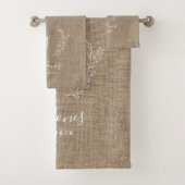 monogramme rustique moderne nom de famille personn (En situation)