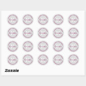 Monogramme rustique vintage | Étiquette de adresse (Feuille)