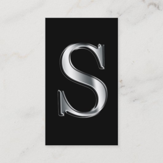Monogramme S cartes de visite (Devant)