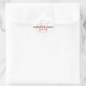 Monogramme S Enregistrer le sticker Mariage de dat (Sac)