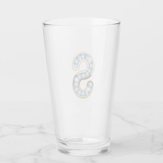 Monogramme S - Verre de 16 oz (Dos)