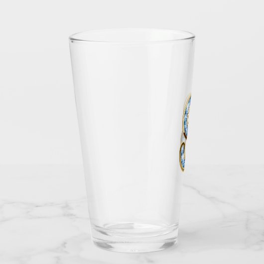 Monogramme S - Verre de 16 oz (Droite)