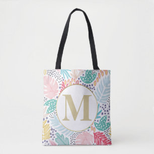 Monogramme Sac fourre-tout coloré tropical