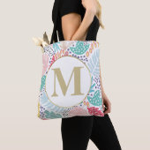 Monogramme Sac fourre-tout coloré tropical (De près)