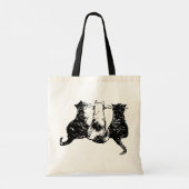 Monogramme Sac fourre-tout de chat noir et blanc (Dos)