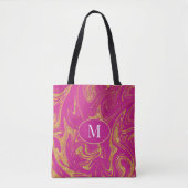 Monogramme Sac fourre-tout or Parties scintillant (Devant)