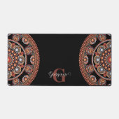 Monogramme Safari Sunset Bohemian Dot Mandala (Recto)