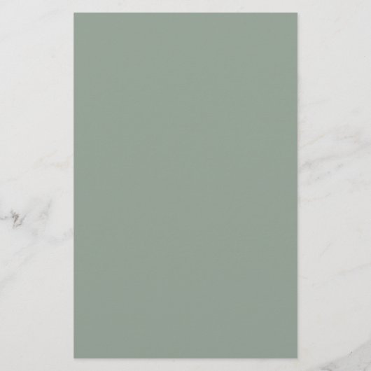 Monogramme Sage Green Script élégant Menu Mariage (Dos)