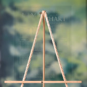 Monogramme Sage Vert Mariage moderne Tableau de si (Neutre)