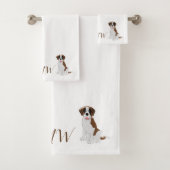 Monogramme Saint Bernard Chien Design (En situation)
