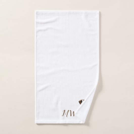 Monogramme Saint Bernard Chien Design (Serviette à main)