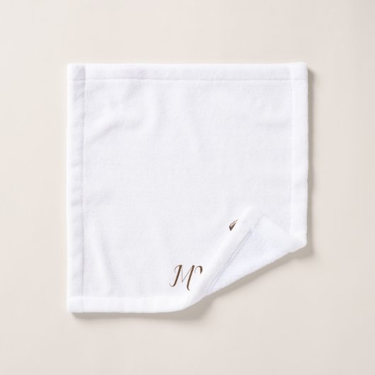 Monogramme Saint Bernard Chien Design (Gant de toilette)