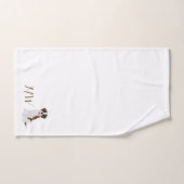 Monogramme Saint Bernard Chien Design (Serviette à main)