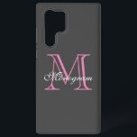 Monogramme Samsung Galaxy S22 Ultra Coque<br><div class="desc">Monogramme Samsung Galaxy S22 Ultra Coque</div>