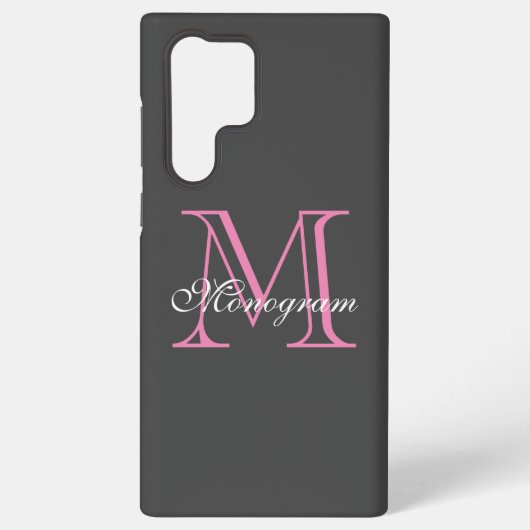Monogramme Samsung Galaxy S22 Ultra Coque (Verso)