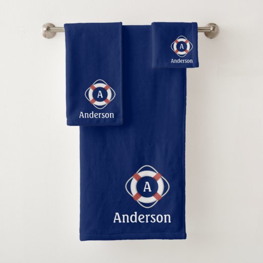Monogramme Sauveteur Marin Bleu Marine (En situation)
