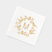 Monogramme scandinave moderne couronne initiale d' (Gauche)