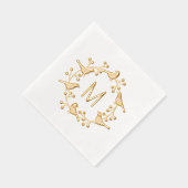 Monogramme scandinave moderne couronne initiale d' (Droite)