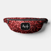 Monogramme scintillant de faux strass rouge (Poser)