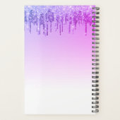 Monogramme scintillant de paillettes violettes 202 (Dos)