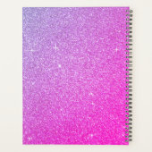 Monogramme scintillant paillettes rose violet 2023 (Dos)