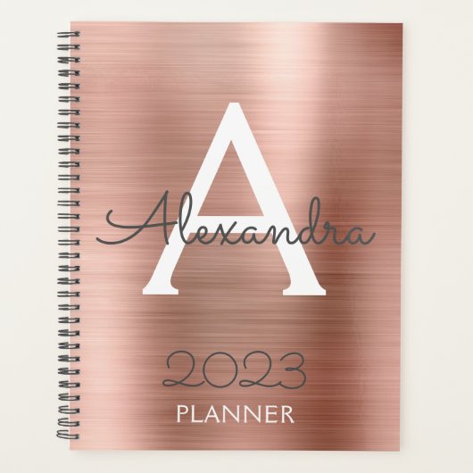Monogramme scintillant rose gold 2023 (Devant)