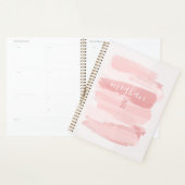 Monogramme Script Aquarelle Rose Pâle Rêveur (Devant avec enveloppe)