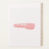 Monogramme Script Aquarelle Rose Pâle Rêveur (Dos)
