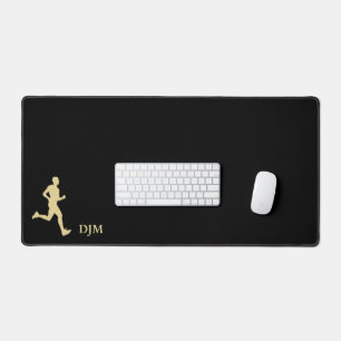 Monogramme Silhouette Gold Runner sur Noir