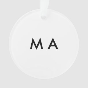 Monogramme simple ajoutez votre lettre de nom homm