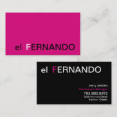 Monogramme simple de carte de visite de directeur (Devant / Derrière)