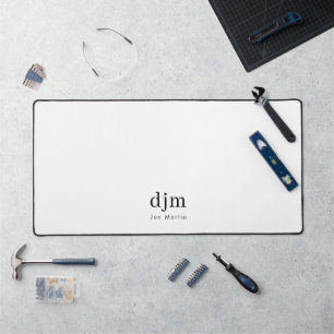 Monogramme simple et élégant minimaliste noir et b
