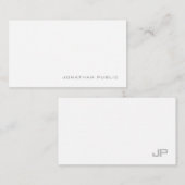 Monogramme Simple Modèle Élégant minimaliste (Devant / Derrière)