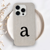 Monogramme Simple Moderne Minimaliste Aspect Lin I
