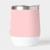 Monogramme Simple Moderne Rose (Gauche)