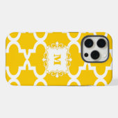 Monogramme simple Motif jaune (Verso Horizontal)