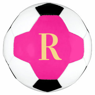 Monogramme simple personnalisé rose chaud