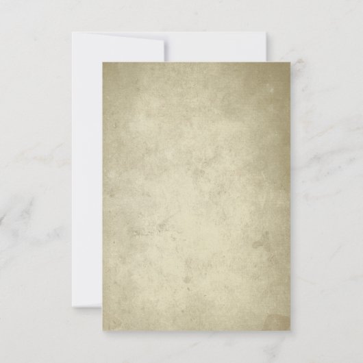 Monogramme simple | RSVP papier vintage (Dos)