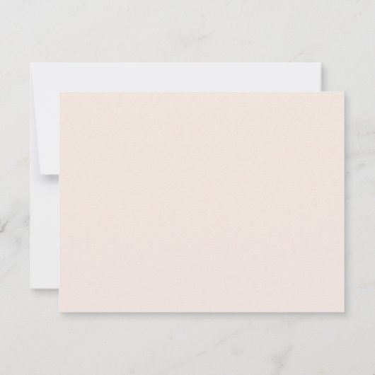 Monogramme Simple Script Chic Blush Social Carte p (Dos)