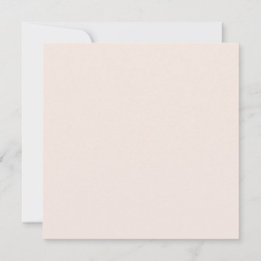Monogramme Simple Script Chic Blush Social Carte p (Dos)