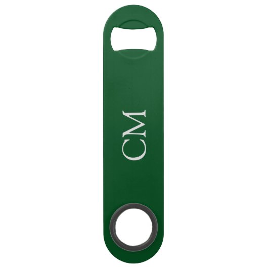 monogramme simple vert foncé (Devant)