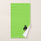 Monogramme Sirène Africaine Américaine Brown Black (Serviette à main)