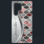 Monogramme Sirène Échelle Parties scintillant rose<br><div class="desc">Le design est une photo et les coques ne sont pas faits avec de la parties scintillant, des paillettes, des métaux ou des bois. Cette conception est également disponible sur d'autres modèles de téléphone. Choisissez Type de périphérique pour voir d'autres iPhone, Samsung Galaxy ou coques Google. Certains styles peuvent être...</div>