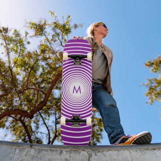 Monogramme Skateboard personnalisé Votre lettre de (Extérieur 1)