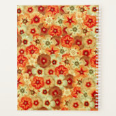 Monogramme super Retro Orange Hippie Fleurs (Dos)