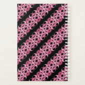 Monogramme Sur Couvre Douce Fractée Rose Et Noire (Dos)