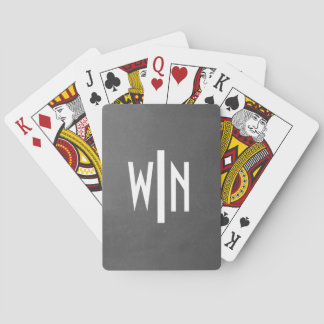 Monogramme sur les cartes de jeu de base en noir