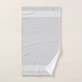 Monogramme sur les tons gris argenté légers (Serviette à main)